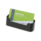 Deflecto Sustainable Office Single Business Card Holder - Black-Made from 60% recycled content