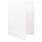 JAM Paper Glossy Two Pocket Presentation Folders, White, 12 Pack (385Gwhag)-Finish: glossy
