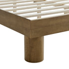 Modway Runa Wood King Platform Bed - French Oak-Weight Capacity: 794 lb