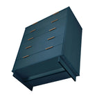 Manhattan Comfort Granville 37.8" Modern Tall Dresser - Midnight Blue-10