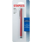 Staples Slim Stylus Pen - Red-Slim design is perfect for smartphones and tablets