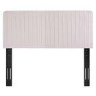 Modway Milenna Channel Tufted Performance Velvet King/California King Headboard - Pink-Performance Velvet Upholstery