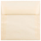 JAM Paper - Enveloppes d'invitation carrées en vélin translucide - 5,5 po x 5,5 po - ivoire ocre printanier - paquet de 25 (1591909)-Couleur : Ocre printanier