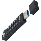 Apricorn Aegis Secure Key 3z Encrypted USB 3.1 Gen 1 128 GB Flash Drive - Black-For added PIN length and enhanced security, minimum PIN length requirement can be increased from 7 characters up to 16 maximum