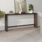 Hudson&Canal - Console Osman de 162 cm de largeur par - Brun aulne-Caractéristiques assemblage facile