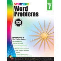 eBook: Spectrum 704493-EB Word Problems - Grade 7-You will receive two emails: one confirming your entire order, and one with a "Download Software" buttonYou can download immediately or return to your email to download later