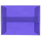 JAM Paper - Enveloppes d'invitation A2 en vélin translucide - 4,375 po x 5,75 po - Bleu primaire - paquet de 25 (PACV607)-Couleur : bleu primaire.