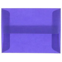 JAM Paper - Enveloppes d'invitation A2 en vélin translucide - 4,375 po x 5,75 po - Bleu primaire - paquet de 25 (PACV607)-Couleur : bleu primaire.