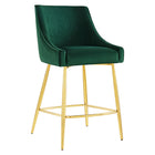 Modway Discern Counter Stools - Green - Set of 2-Decorative Handle