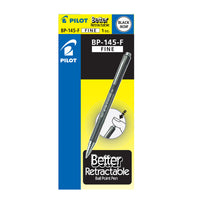 Pilot Better Retractable Ballpoint Pens - Refillable - 0.7mm - Black - 12 Pack (BP145-F-BK)  -Ballpoint pen