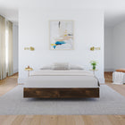 Nexera Platform Bed Frame - Full Size - Truffle-Can be paired with different Nexera full size headboards to create a complete bed set. (sold separately)