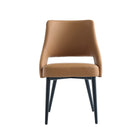 Manhattan Comfort - Chaise de salle à manger moderne Tremont 55,1 cm en similicuir rembourré - Saddle-Chaise de salle à manger moderne pour salle à manger et usage de travail