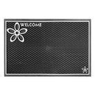 Floor Choice Dassi Welcome Mat - 22" L x 14" W - Silver-Sleek silver mat brightens entryways with a modern look