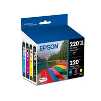 Epson T220 Ink Cartridge Combo Pack - High Capacity Black/Standard Capacity Colour CMY-Better quality than the lab