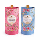 Grandma Wild’s Victorian Floral His & Hers Biscuit Tube Duo - Strawberry & Cream/Caramel Sea Salt-Includes two decorative Victorian floral biscuit tubes