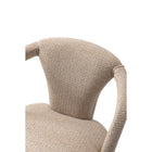 Manhattan Comfort Palmer 22.8" Mid-Century Modern Tweed Upholstered Dining Armchair - Gold Dust-Unique and Comfortable Back Design