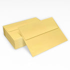 JAM Paper A2 Metallic Invitation Envelopes - 4.4" x 5.8" - Stardream Gold - 25 Pack-Our metallic finish envelopes are made from high quality 32lb paper and have a straight flap with gum closure