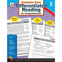 eBook: Carson Dellosa 104614-EB Differentiated Reading for Comprehension - Grade 2-You will receive two emails: one confirming your entire order, and one with a "Download Software" buttonYou can download immediately or return to your email to download later
