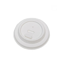 Eco-Packaging Compostable Fibre Tab Lids - 90mm - 1000 Pack-Made from 100 percent renewable resources - sugarcane pulp