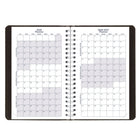 Blueline Daily/Monthly Academic Planner - August to July - Soft Cover - 8" H x 5" W - Black - English-Monthly planner before each month
