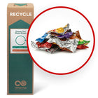 TerraCycle Snack Wrappers Zero Waste Box - 11" x 11" x 40" - Medium-Use this box to recycle any kind of snack wrappers