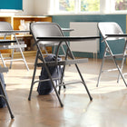 Flash Furniture Premium Steel Folding Chair with Right Handed Tablet Arm-Compact Sized Desk