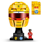 LEGO Editions Formula 1 Scuderia Ferrari HP Helmet - Lewis Hamilton-Once complete, the LEGO racing helmet becomes collectible sports decor
