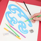Staedtler French Curve, Set of 3-French curves feature transparent plastic contruction and inking edge