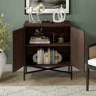 Hudson&Canal Brighton 28"W Accent Cabinet - Alder Brown-Features easy assembly