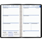 Staples - Agenda hebdomadaire/mensuel 2026 - 8 po H x 4 7/8 po l - noir - bilingue-Format des pages : 8 po H x 4 7/8 po l
