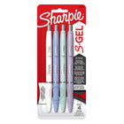 Sharpie S-Gel Pens - Medium Point - 0.7 mm - Assorted Fashion Barrels - Black Ink - 4 Pack-A range of sleek, stylish barrels in trendy colours give pens a modern, professional look