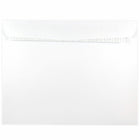 JAM Paper – Enveloppes à livret avec ouverture en extrémité, 10 po x 13 po, fermeture peler et coller, blanc, paq./50-Blanc