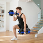 Soozier 6-in-1 Adjustable Dumbbell Set-Add or lower the weight, ensuring a comfortable workout