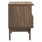 Modway Render Nightstand - Walnut-Durable Particleboard Construction