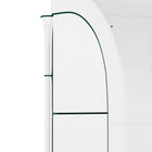 Outsunny - Serre adossée à paroi avec bâche en PE, fenêtres, étagères et 2 portes à glissière, blanc-Structure en acier renforcé et revêtu de poudre pour une utilisation durable  
