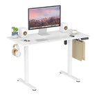 ShoppingAll Height Adjustable Electric Standing Desk with Splice 48 x 24 Inch Tabletop Board - White-Supports up to 70kg / 154lbs (+ tabletop weight 9kg) load capacity and integrated overload protection system for safety .		