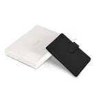 Champs Onyx Leather Passport Case - Black-1 passport sleeve