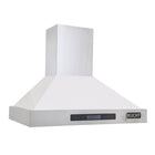 KUCHT KRH3015-W 30" 900 CFM Wall Mounted Range Hood - Stainless Steel/White-Equipped with two 1.5-Watt LED lights, this seamless design Pro-Style range hood will give you better visibility while cooking and enhance the look of your pro-style Kucht range
