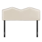 Modway Cosette Performance Velvet King Size Headboard - Alabaster-Dense Foam Cushioning