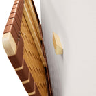 Modway Sparta Weave Wall-Mount Vegan Leather Twin Headboard - Natural Brown-French Wood Cleat