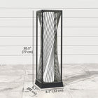 Outsunny Rattan Solar Floor Lamp with Auto On/Off LED Lights-Five hours full charge = eight hours of light