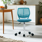 Chaise de Bureau Pivotante en Tissu Turquoise Homy Casa-Pivotement à 361 Degrés : Permet des mouvements variés et une flexibilité dans n'importe quel espace de travail