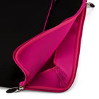 Vangoddy - Housse de protection en néoprène pour ordinateur portable 15" avec poche supplémentaire - Noir/Rose-Intérieur rembourré pour amortir les chocs et prévenir les rayures