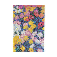 Paperblanks Midi Lined Hardcover Journal - Monet's Chrysanthemums-144 pages, 21 lines per page