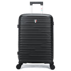 TUCCI Lussore 24" Hardside Check-in Luggage - Black-Designed in Italy – Premium Italian craftsmanship and style. Crafted with a premium polypropylene hardshell that’s flexible, lightweight, and built to last