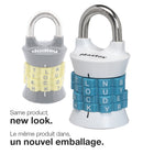Master Lock 4-Letter Vertical Set-your-own Combination Lock-Non-removable dials