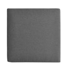 Modway - Tahoe Terrasse extérieure Aluminium revêtu en poudre Ottoman in Charbon de bois gris-Assemblée requise