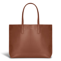 Champs Onyx Leather Open Tote - Brown-CHAMPS Onyx Collection Open Tote