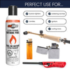 Emzone Ultra Premium Butane Fuel - 165g - 12 Pack-For lighters, candles, torches, etc.
