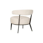 Brassex Caden Accent Chair - Cream-Premium textured fabric cover